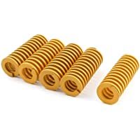 sourcing map 20mm x 50mm Muelle de Molde de Compresión en Espiral Bobina Metal mecánico 5pcs